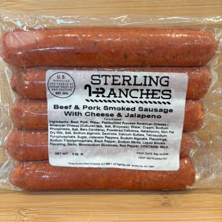 Wagyu & Pork Smoked Jalapeno & Cheese Sausage