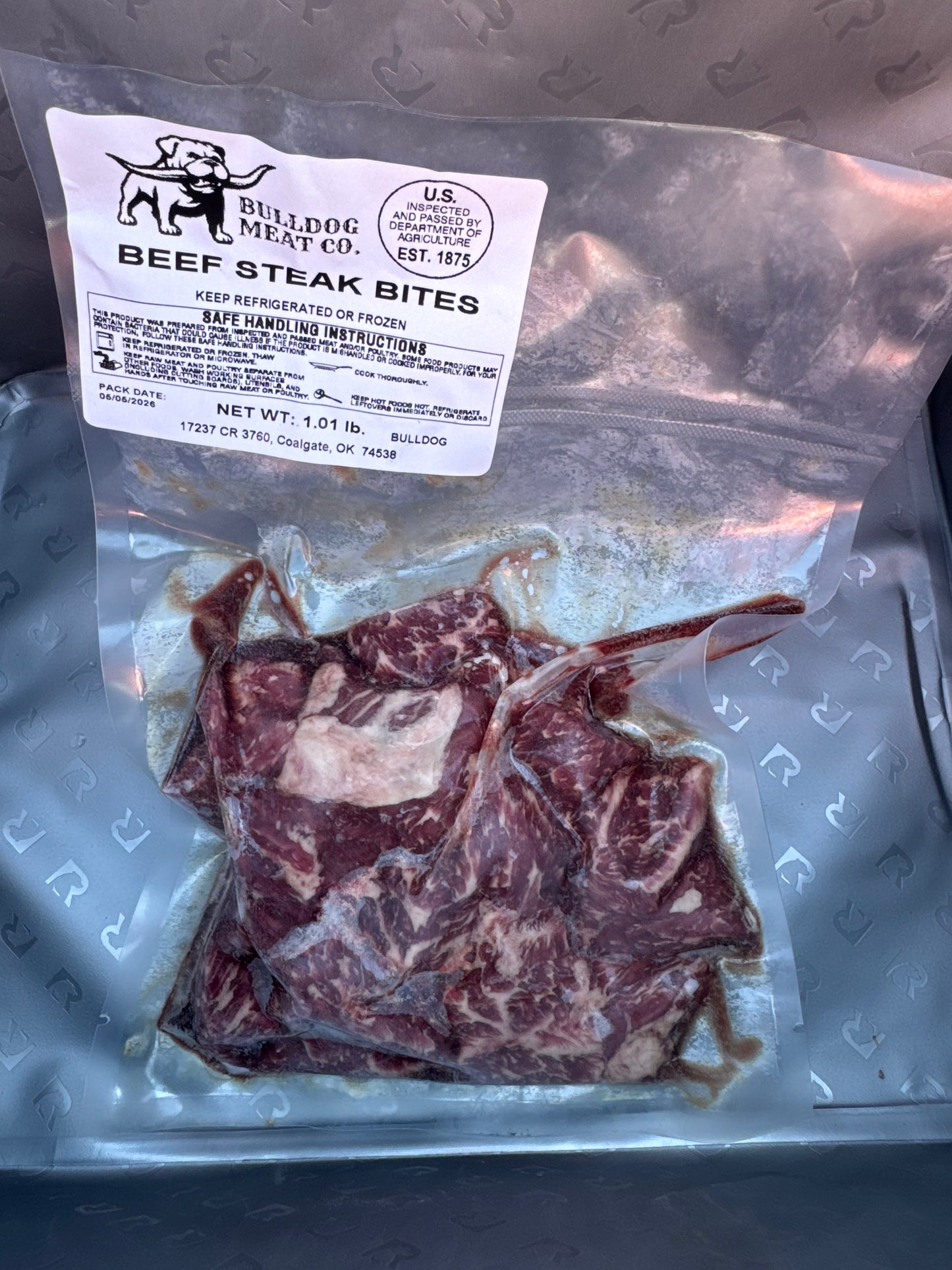 pack of beef steak bites